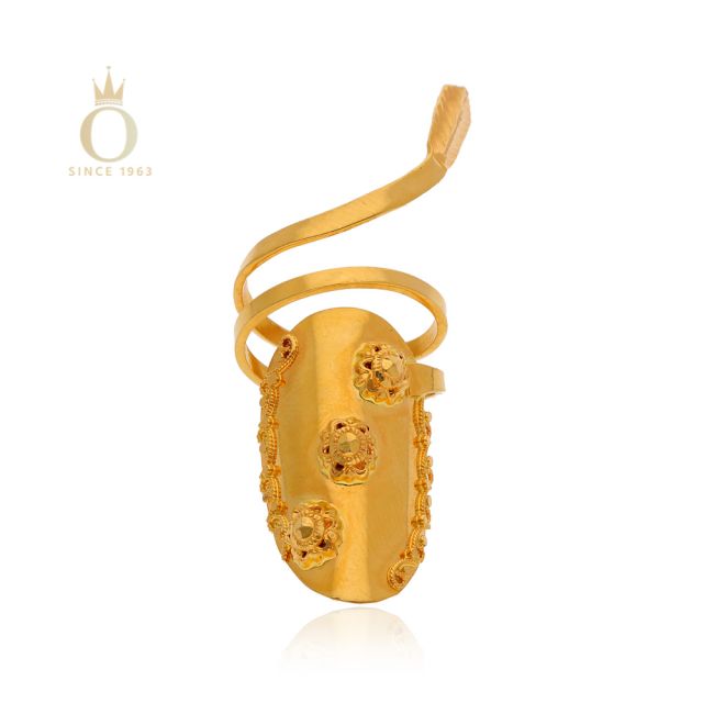 GOLD NAILPOLISH RING FOR WOMEN