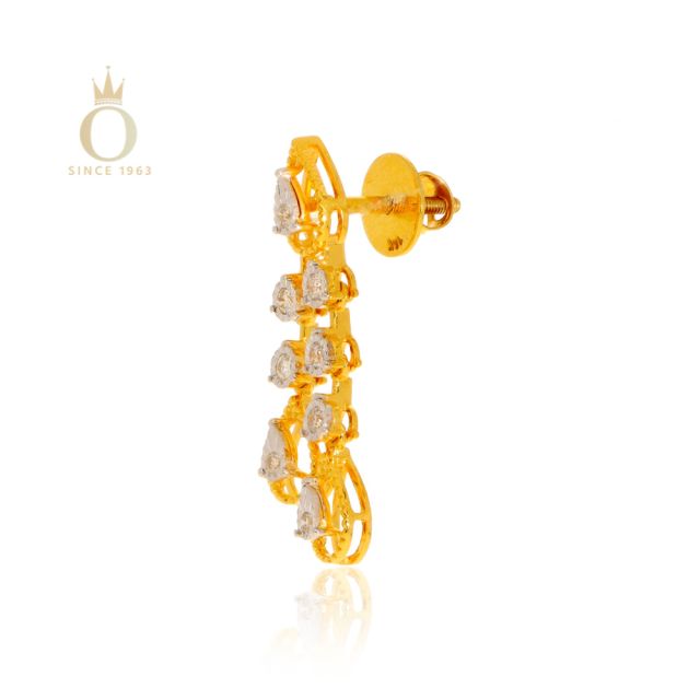 DIAMOND TOP EARRING - Image 3