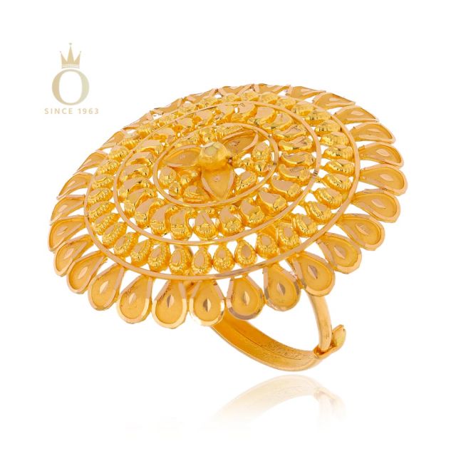 GOLD UMBRELLA LADIES RING - Image 3
