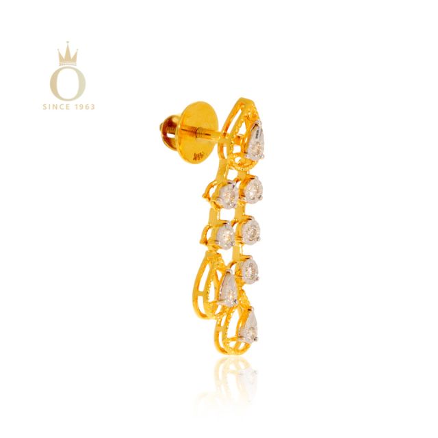 DIAMOND TOP EARRING - Image 2