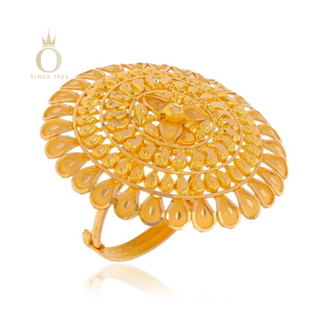 GOLD UMBRELLA LADIES RING - Image 2