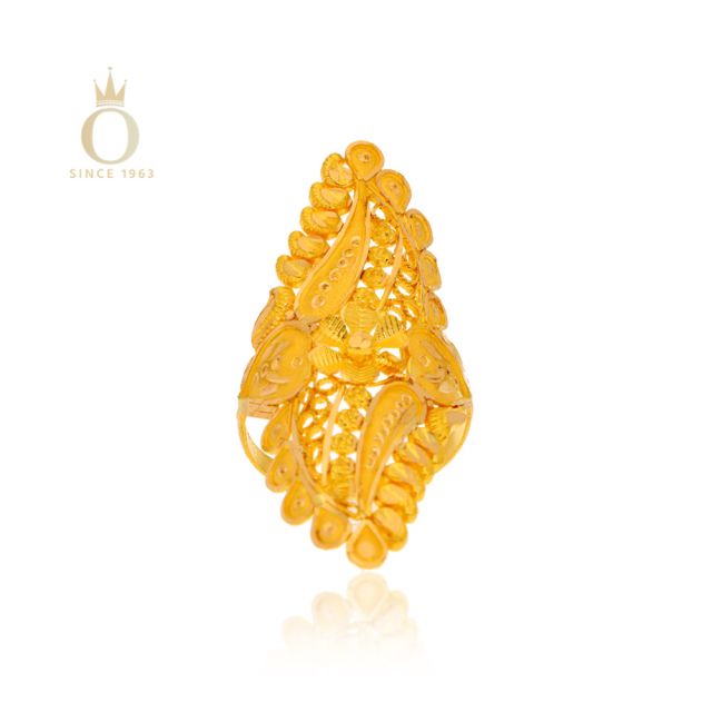 GOLD NOUKA LADIES RING - Image 2