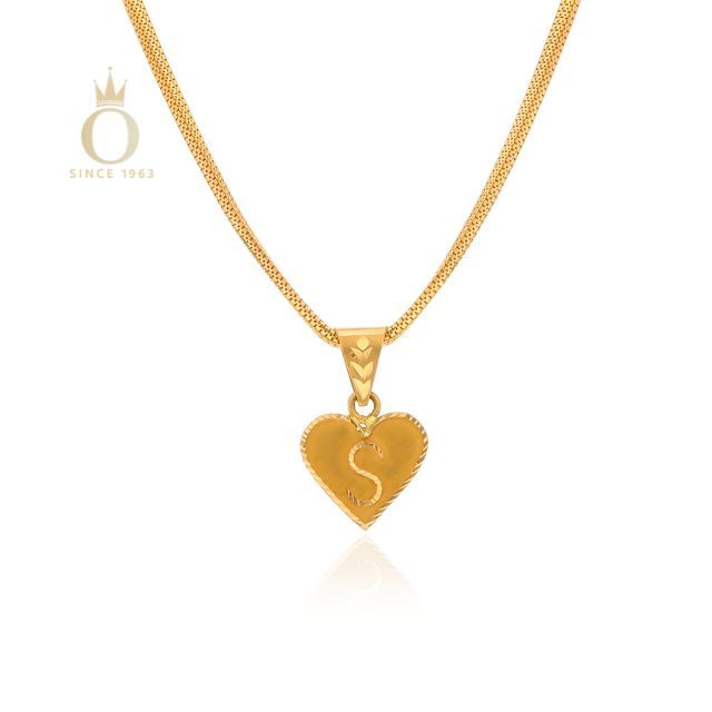 Adorable S Gold Pendant